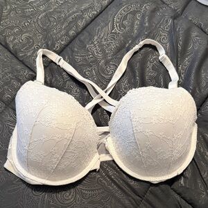 Elegant White Lace VS Bra